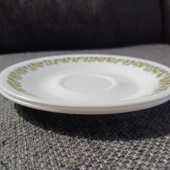 Vintage Corelle Spring Blossom Green Crazy Daisies Dessert Plates 6.5" Set Of 2 - Picture 6 of 6